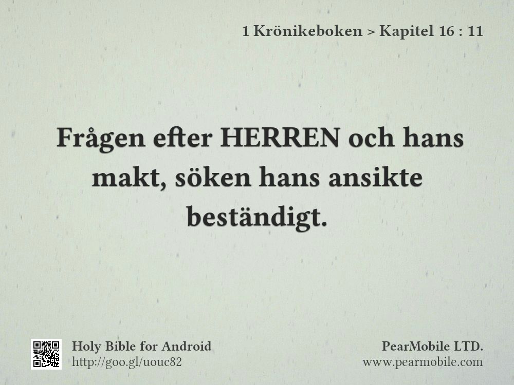 1 Krönikeboken, Kapitel 16:11